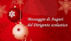 Auguri della Dirigente Scolastica per le Festività natalizie